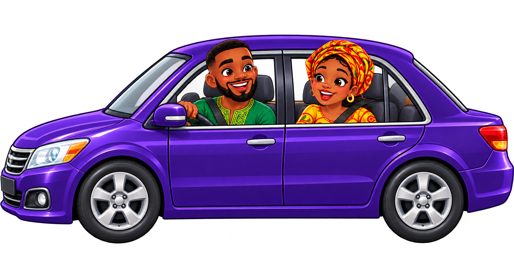Customers arriving in their car